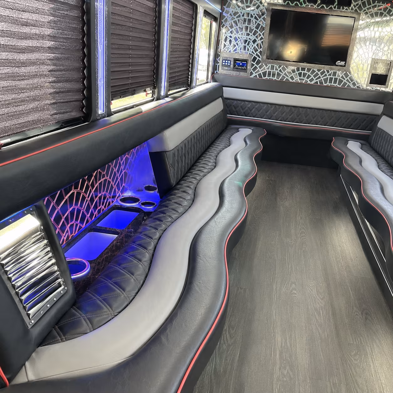 28 Passenger Party Bus Inside