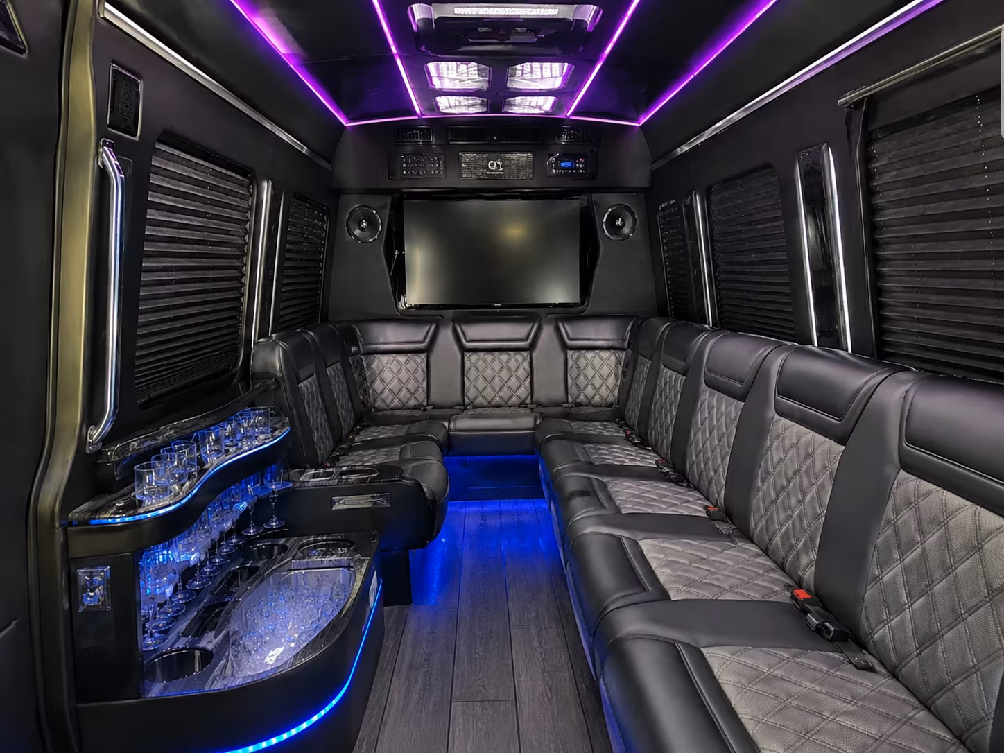 Las Cruces Corporate Transportation party bus exterior