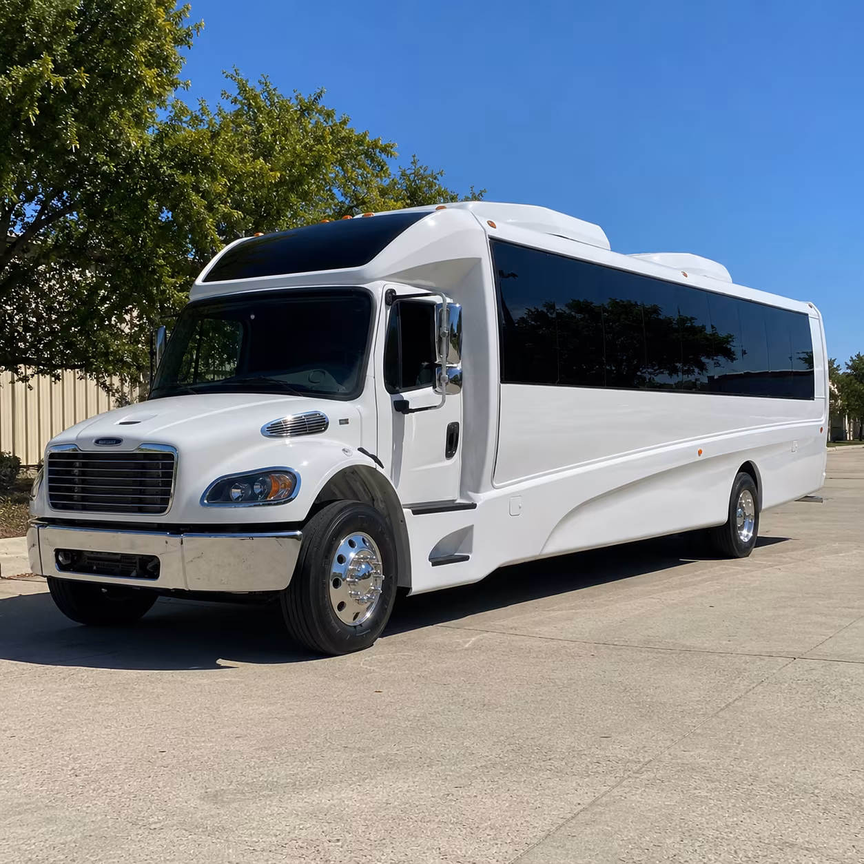 Las Cruces Corporate Transportation party bus exterior