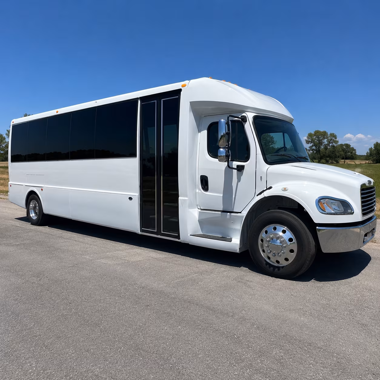 Las Cruces School Event Transportation party bus exterior