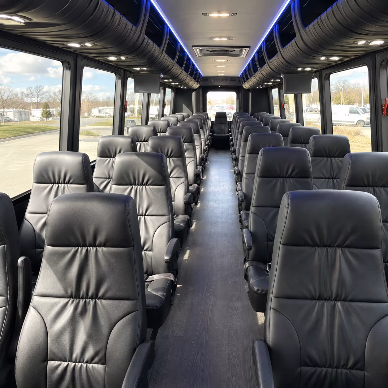 Las Cruces School Event Transportation party bus interior