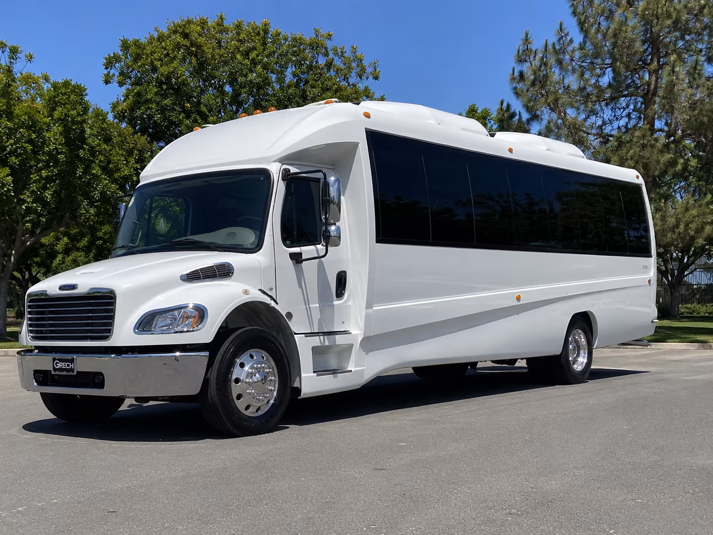 Las Cruces Sporting Event Transportation party bus exterior