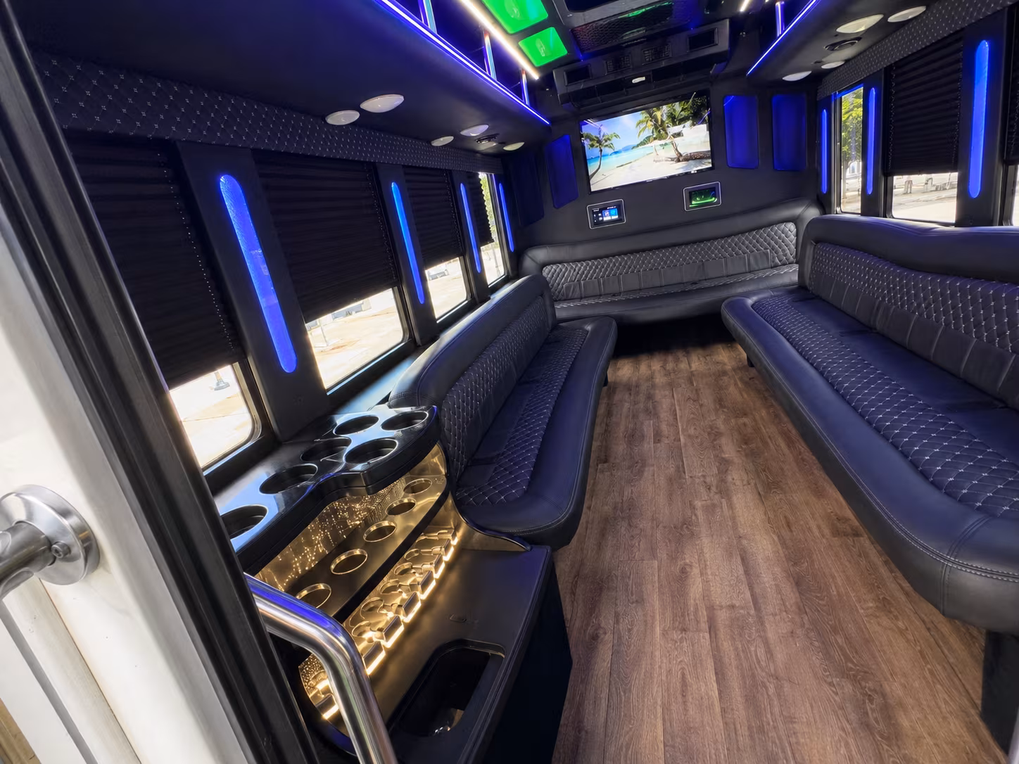 Las Cruces Sporting Event Transportation party bus exterior