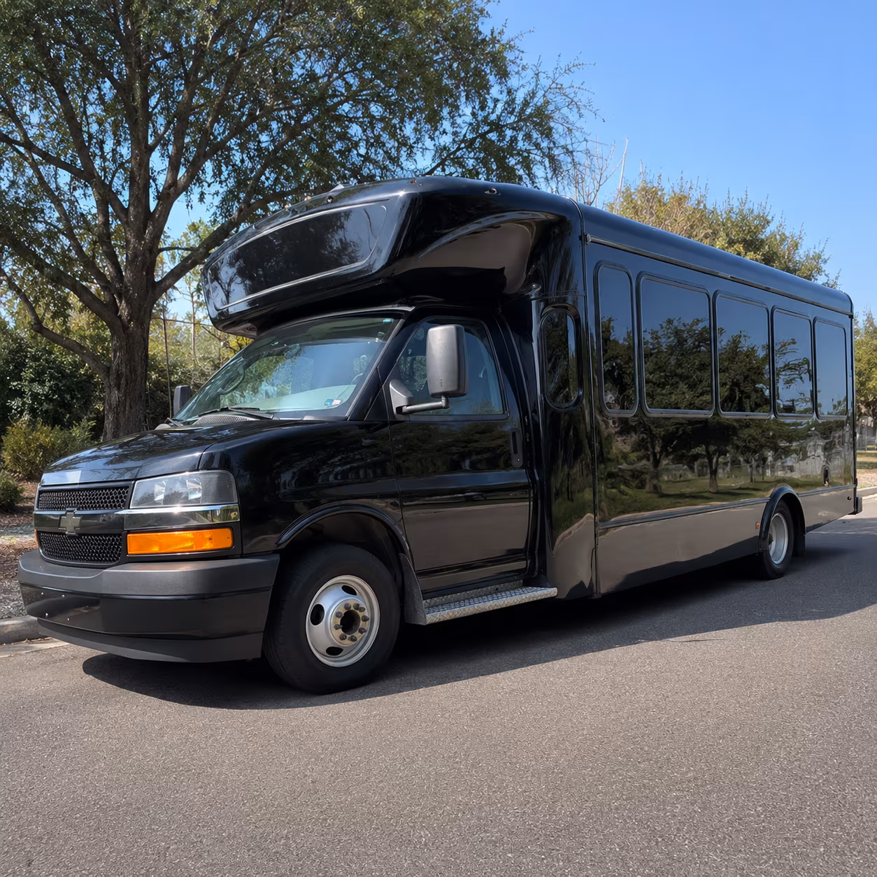 Las Cruces Wedding Transportation party bus exterior