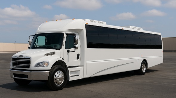 Exterior of Charter Bus Company Lubbock's 25 Passenger Party Bus in Lubbock