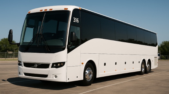 Exterior of Charter Bus Company Lubbock's 40 Passenger Party Bus in Lubbock