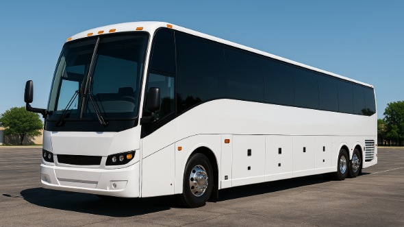 Exterior of Charter Bus Company Las Cruces's 45 Passenger Charter Bus in Las Cruces