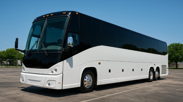 Exterior of Charter Bus Company Las Cruces's 47 Passenger Charter Bus in Las Cruces