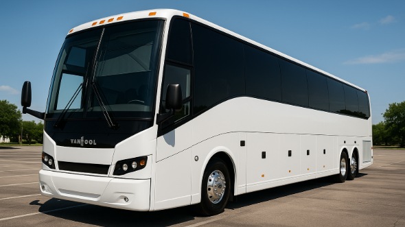 Exterior of Charter Bus Company Las Cruces's 48 Passenger Charter Bus in Las Cruces