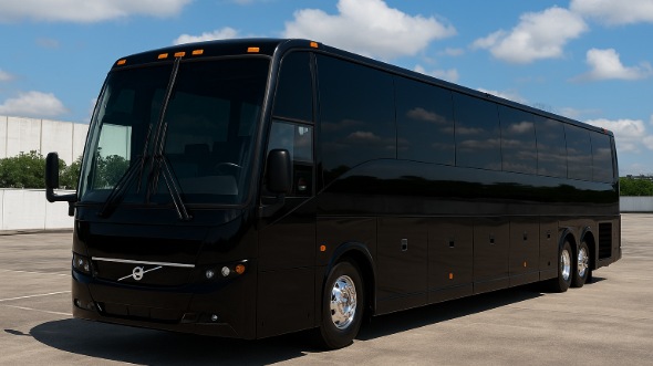 Exterior of Charter Bus Company Lubbock's 50 Passenger Party Bus in Lubbock