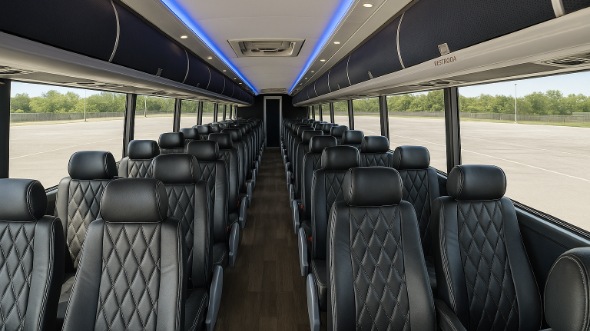 Interior of Charter Bus Company Las Cruces's ADA Charter Bus in Las Cruces