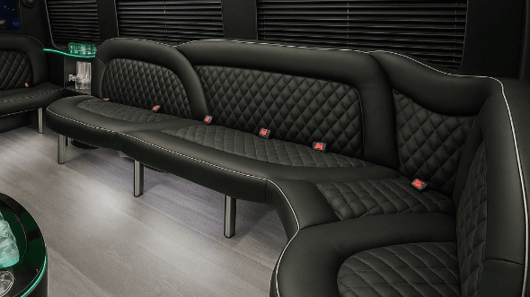 las cruces 14 passenger sprinter limousine interior
